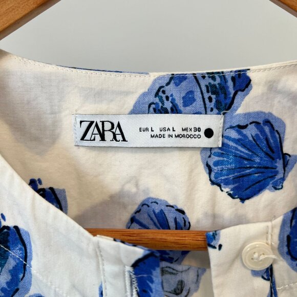 ZARA Dress's Blue Seashell print - Picture 3 of 4